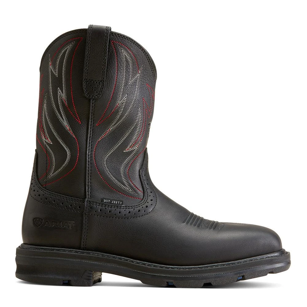 Ariat Sierra 10 Inch Slip Resistant Wide Steel Toe Work Boots 1