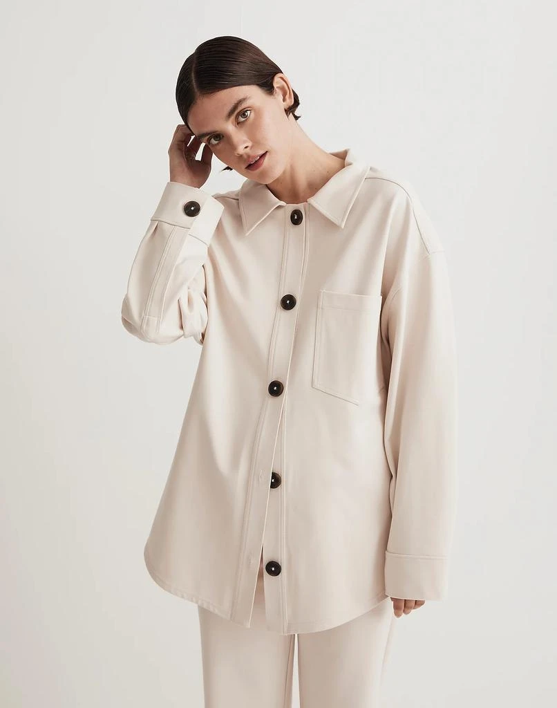 Madewell Ponte Oversized Shirt Jacket 1