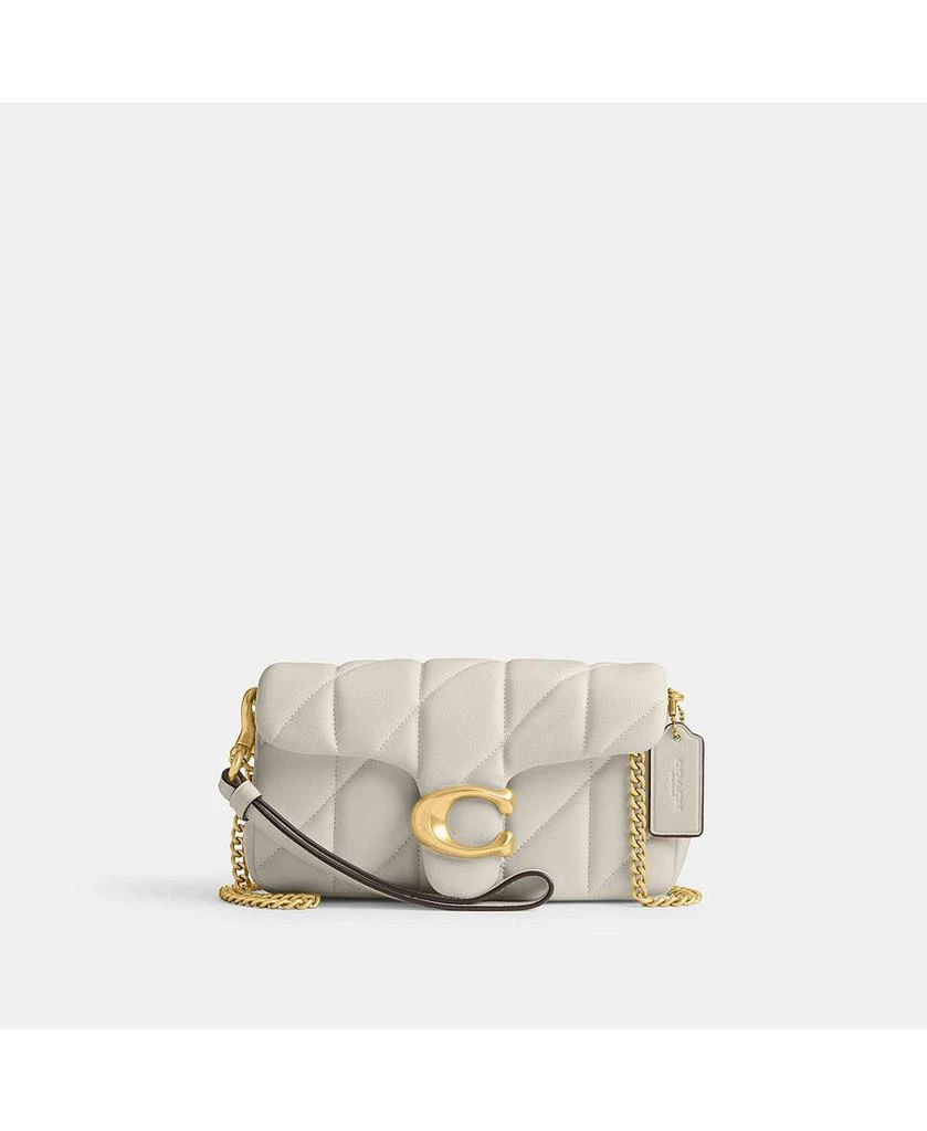 Coach Quilted Pillow Leather Tabby Wristlet With Chain 8