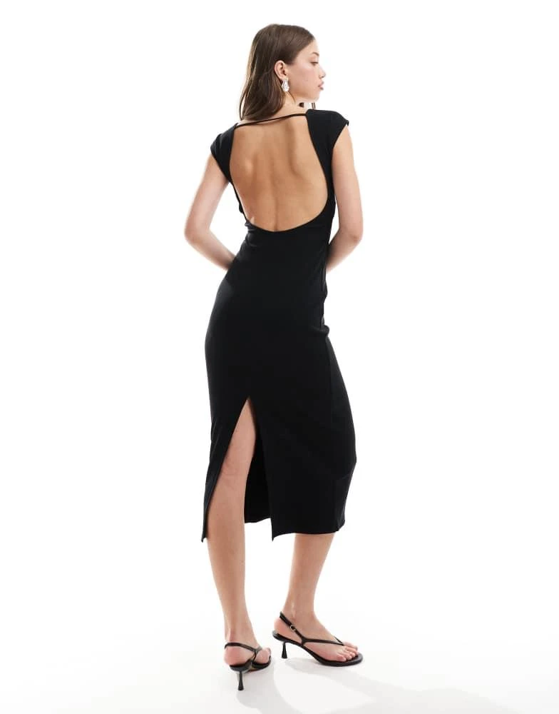 HOLLISTER Hollister low back dress with build in support in black 2
