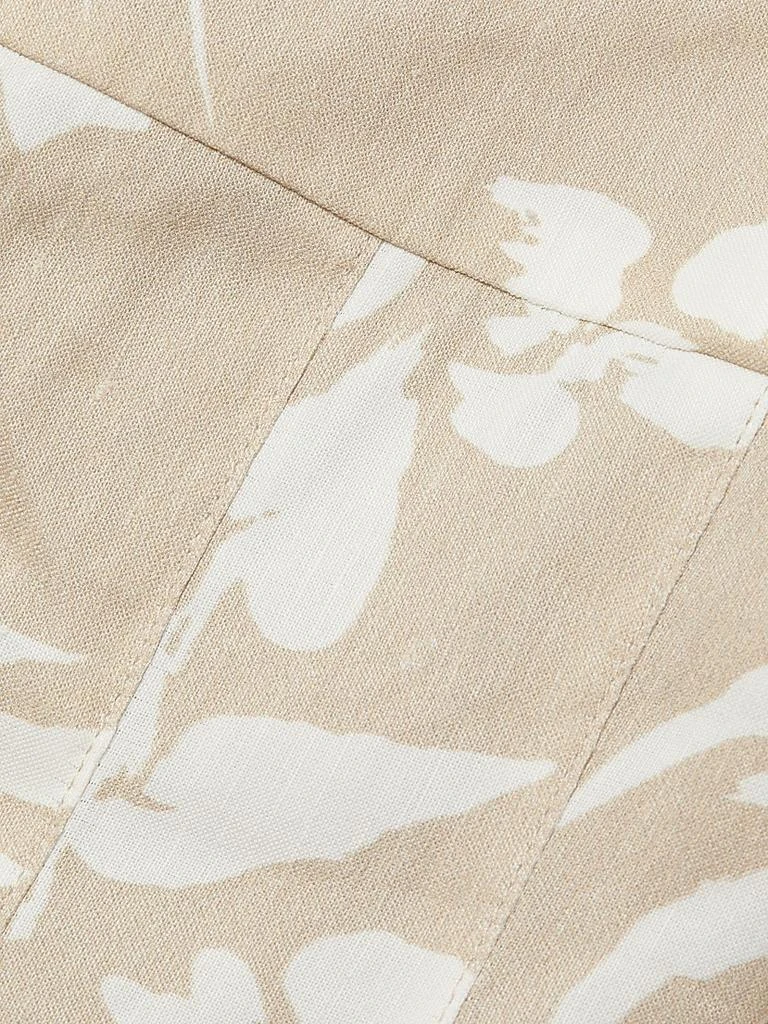 VERONICA BEARD Amalia Floral Linen-Blend Halter Midi-Dress 7