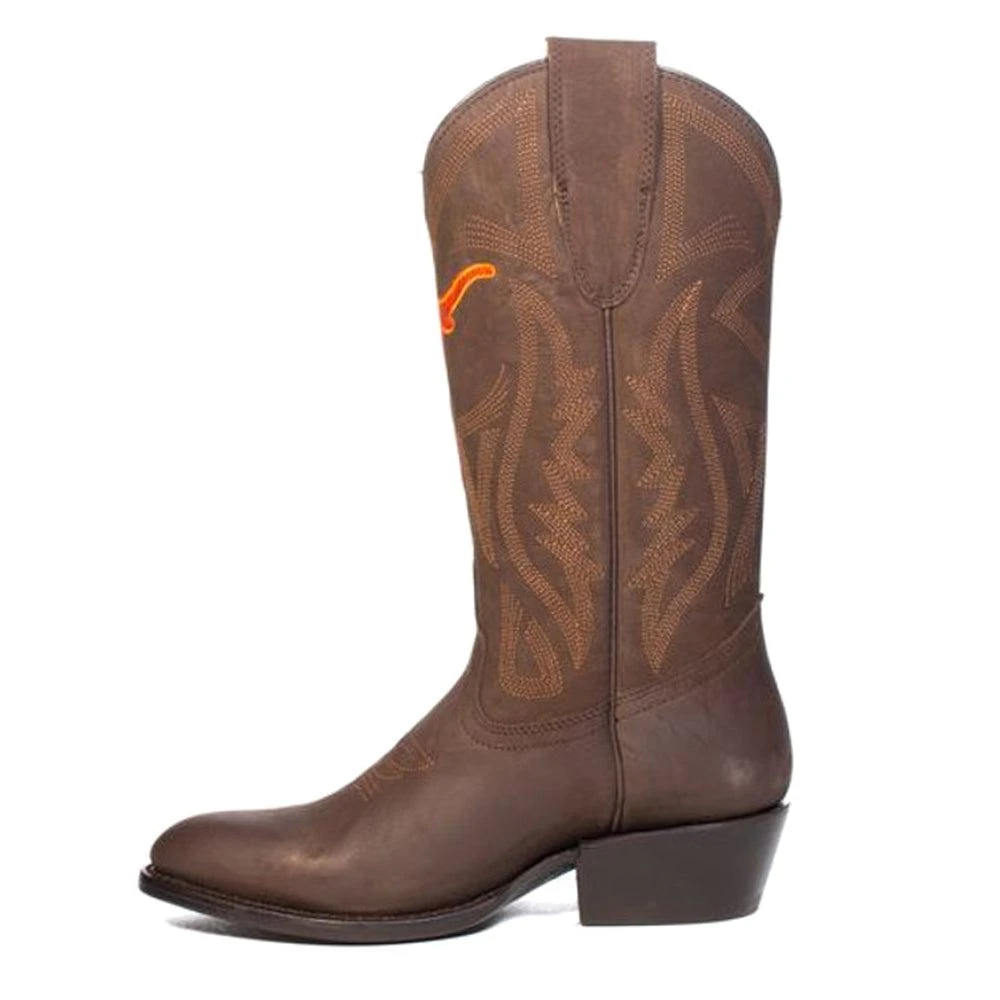 Gameday Boots University of Texas at Austin Embroidered Round Toe Pull On Cowboy Boots 3