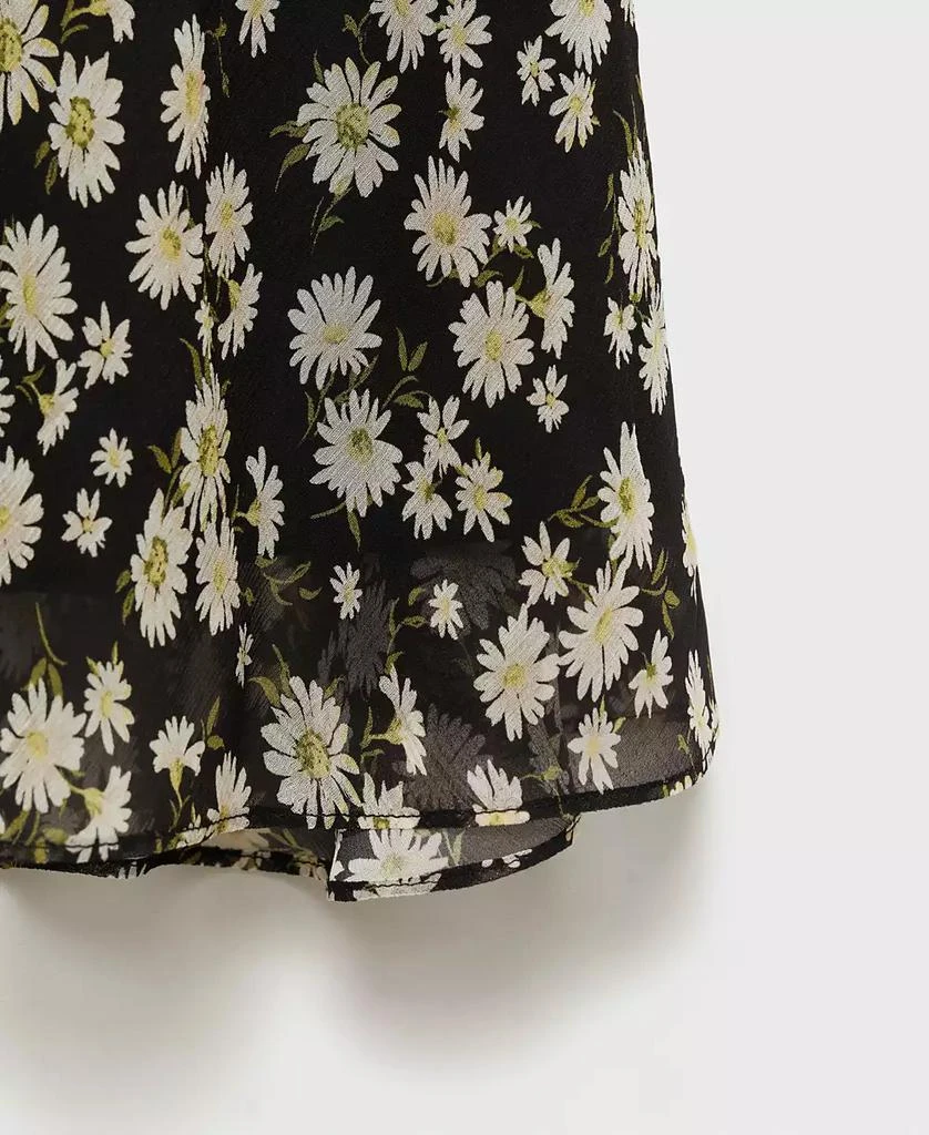 Mango Women's Long Flared Floral Skirt 3