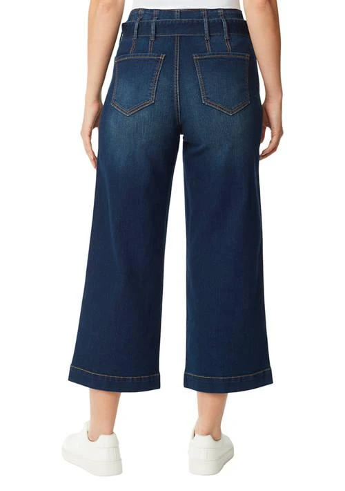 Gloria Vanderbilt Vanderbilt Womens Belted Crop Trouser Pants 2