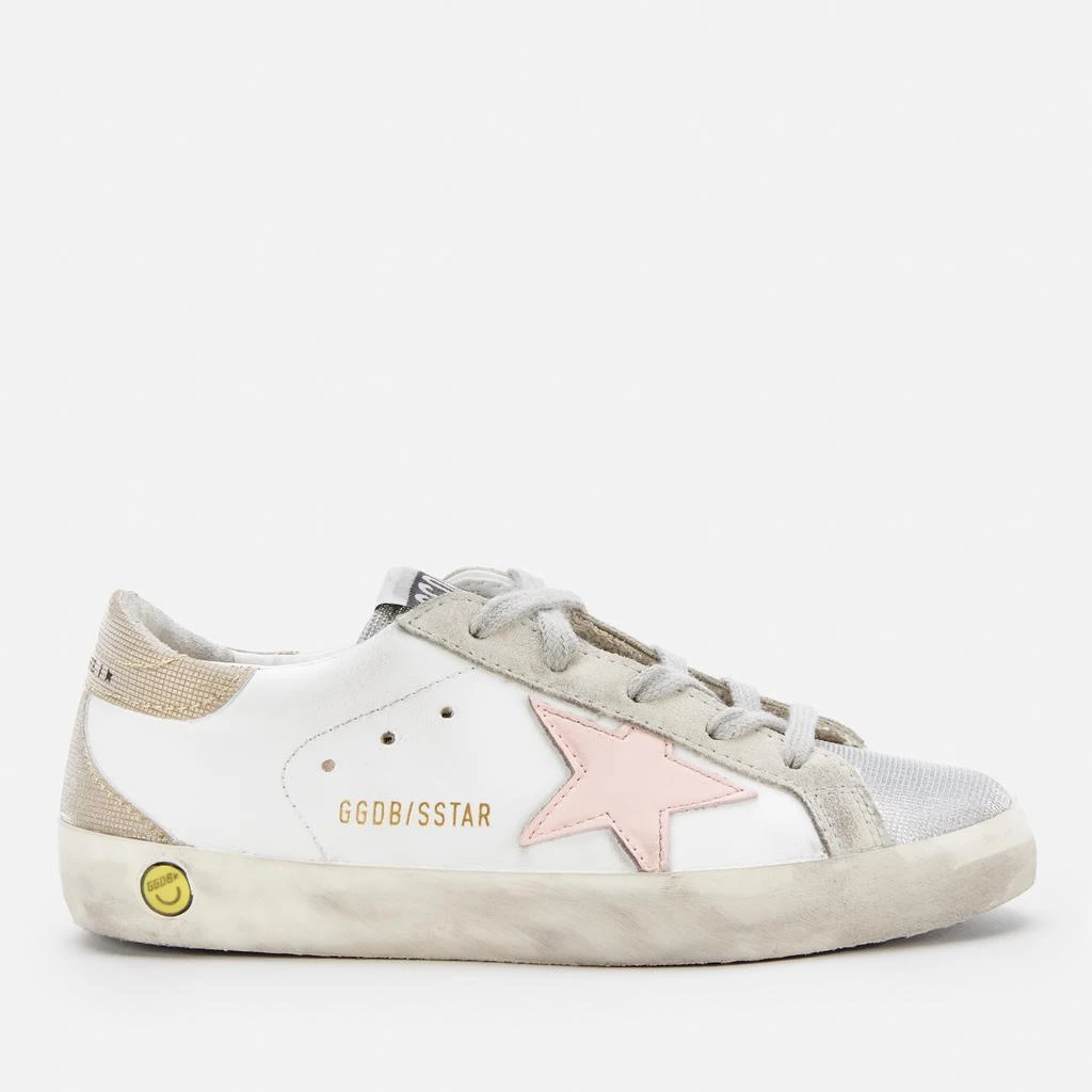 Golden Goose Golden Goose Toddlers' Checkered Glitter Toe Heel - White/Silver/Rose Quartz/Gold 1