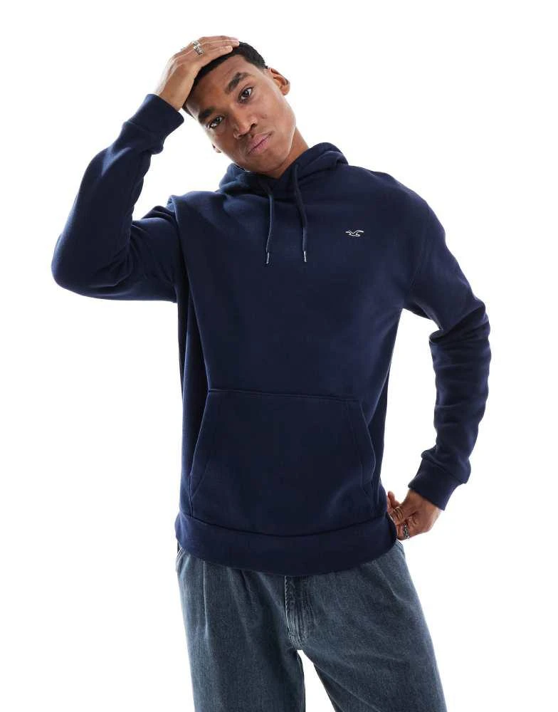 HOLLISTER Hollister relaxed icon hoodie in navy 1