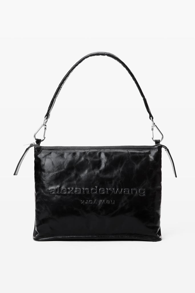 バッグ ALEXANDER WANG Alexander Wang Punch logo-embossed Leather Tote Bag | Black