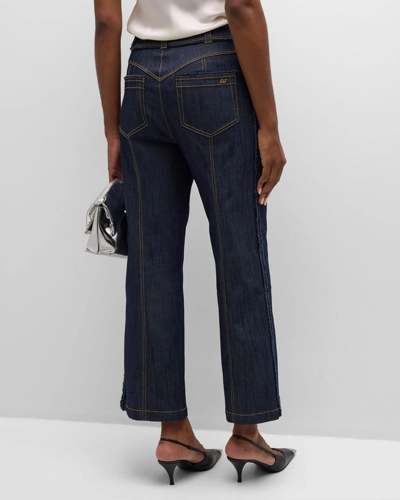Cinq a Sept Francine Cropped Bootcut Denim Pants 6