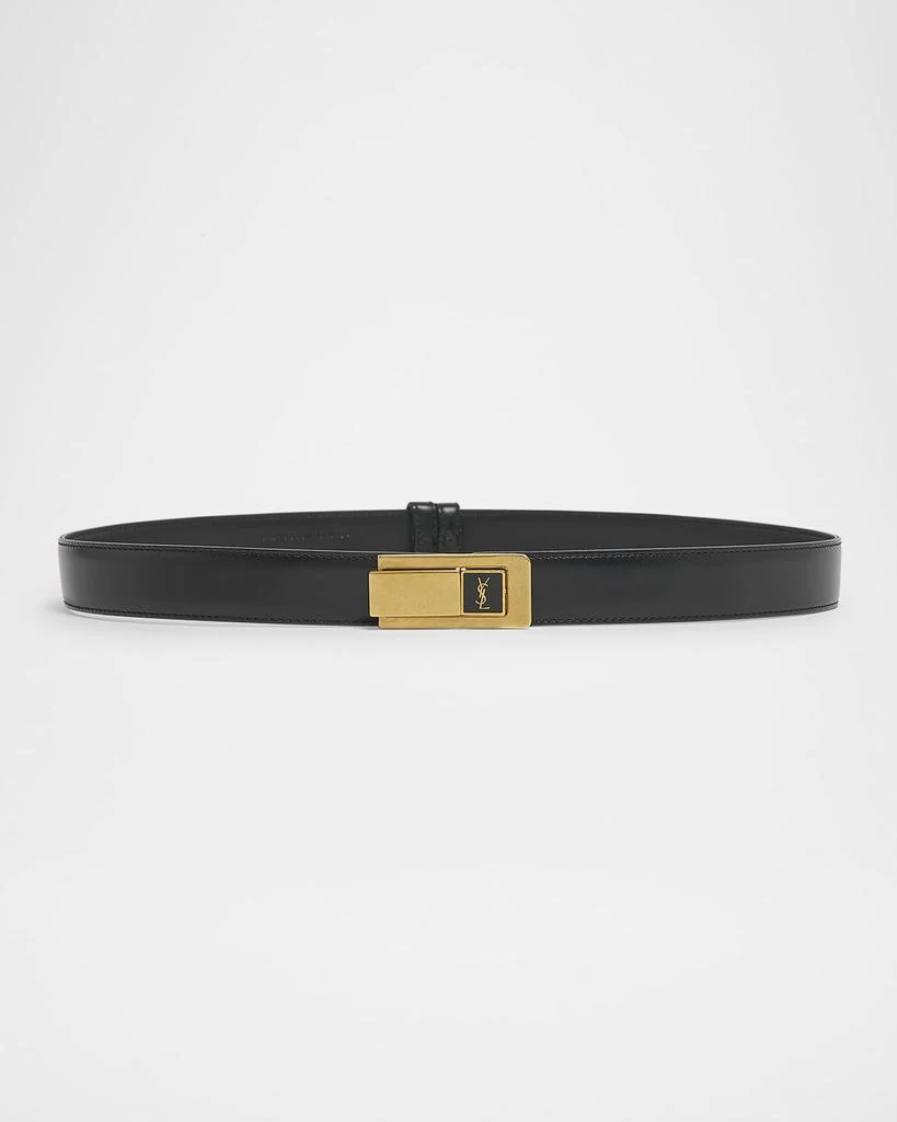 Yves Saint Laurent YSL Skinny Leather Belt 1