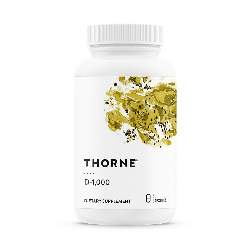 THORNE THORNE - Vitamin D3 Supplement - Supports Healthy Bones, Teeth, Muscles, Cardiovascular 
Immune Function* - Gluten, Dairy 
Soy-Free - 1,000 IU - 90 Servings