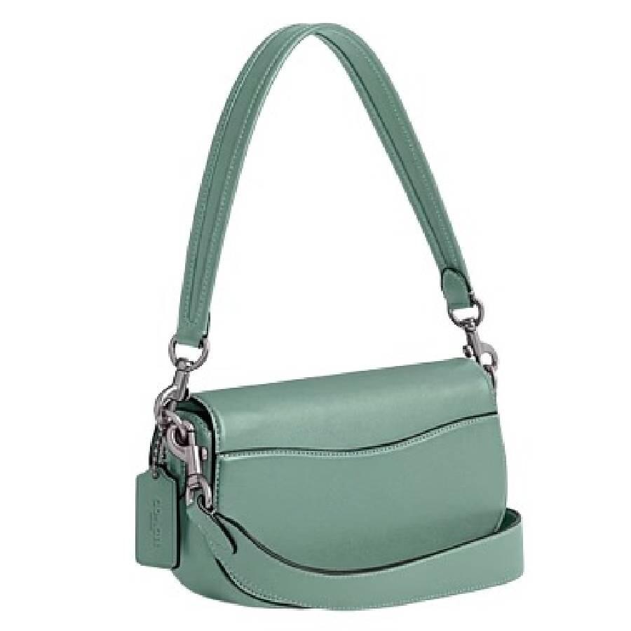 Coach◆ EMMY SADDLE BAG 23 Aquamarine 【 残りわずか】 Coach Emmy Saddle 23 Mini Handbag - Tote Bags - Save $10 OFF