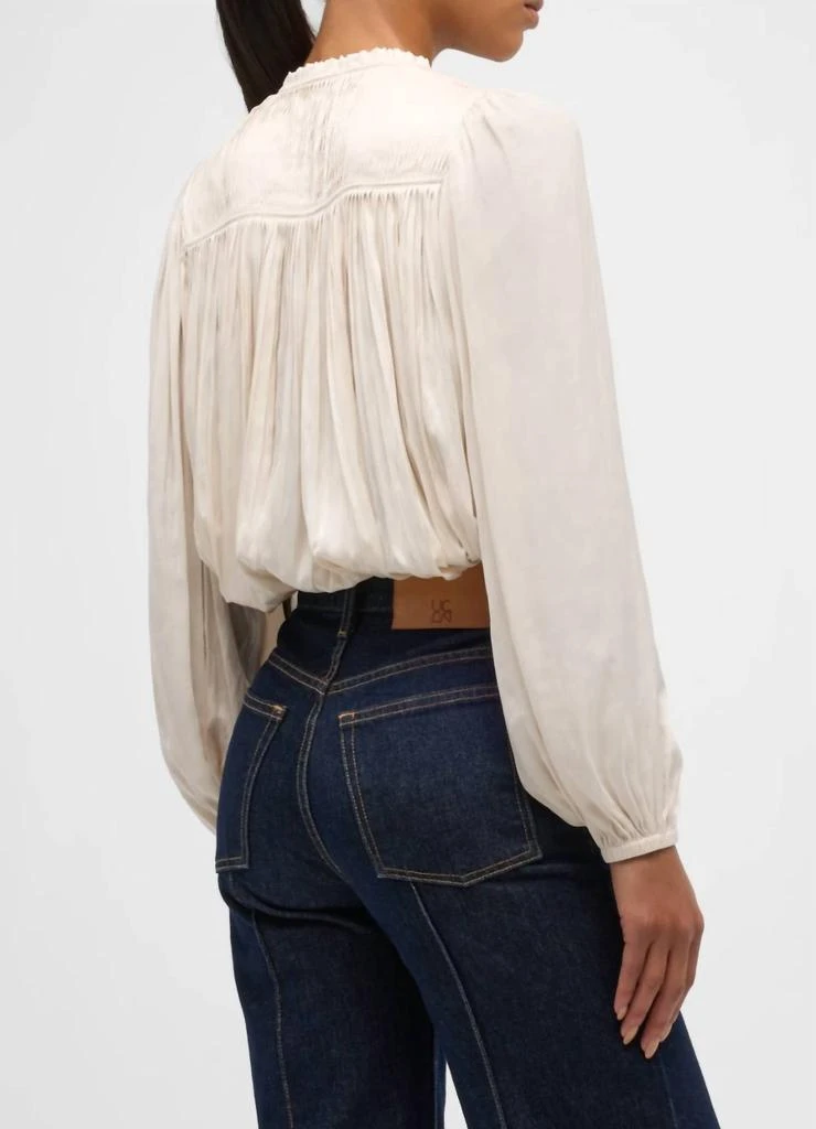 Ulla Johnson Freja Blouse In Cowrie 3