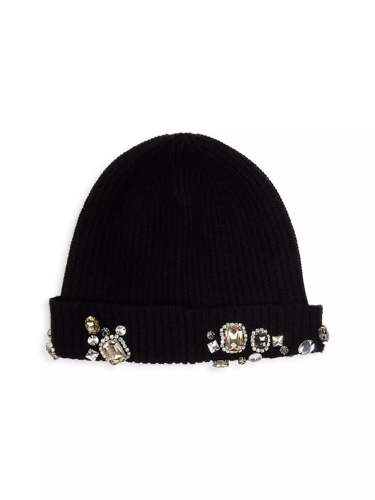 AMIRI Crystal-Embellished Wool &amp; Cotton-Blend Beanie 2