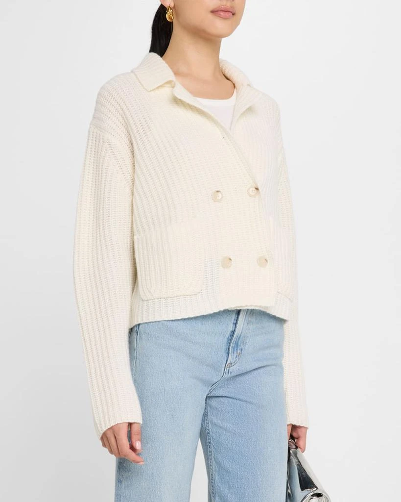 Allude Ribbed Wool-Cashmere Jacket 4