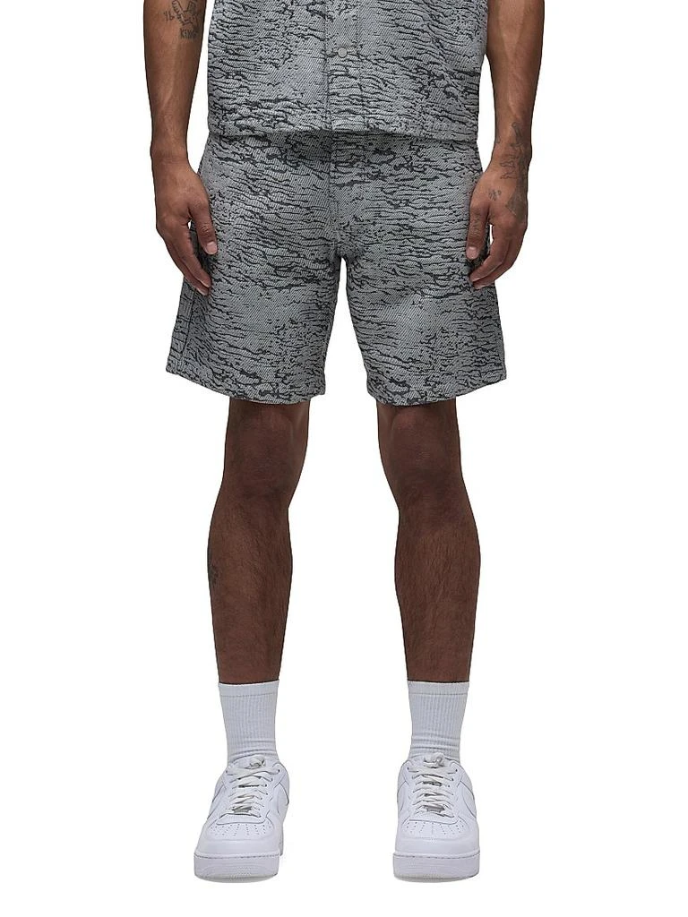 Hudson Clint Jacquard Denim Shorts 4