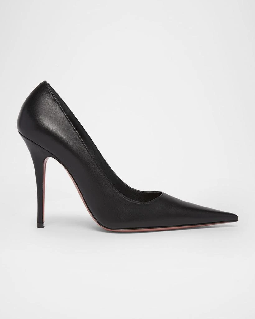 Amina Muaddi Barbara Leather Stiletto Pumps 1