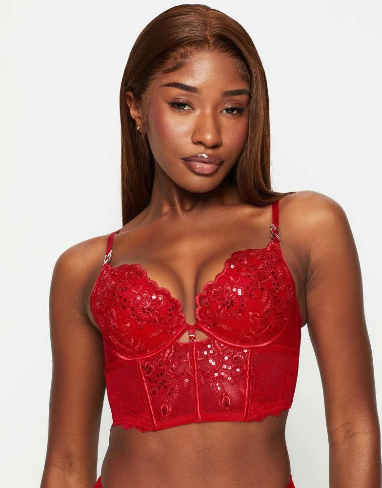 Ann Summers Ann Summers Icon padded corset in red 1