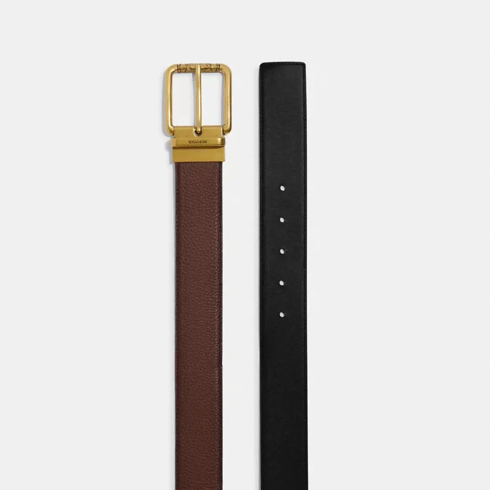 Coach Square Roller Buckle Cut-To-Size Reversible Belt, 38 Mm 2