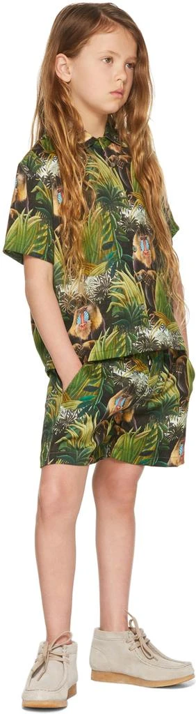 Endless Joy SSENSE Exclusive Kids Green Mandril Short Sleeve Shirt 4