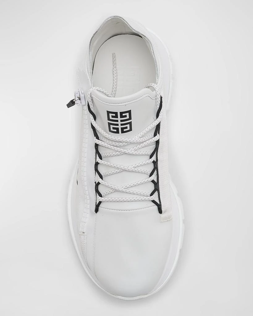 Givenchy Men's Spectre Leather Side-Zip Runner Sneakers 6