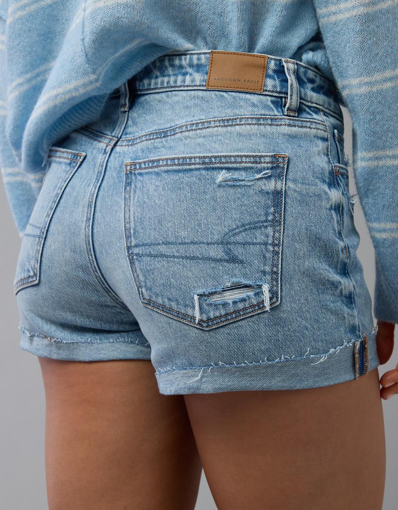 AE AE Stretch Ripped Denim Mom Short