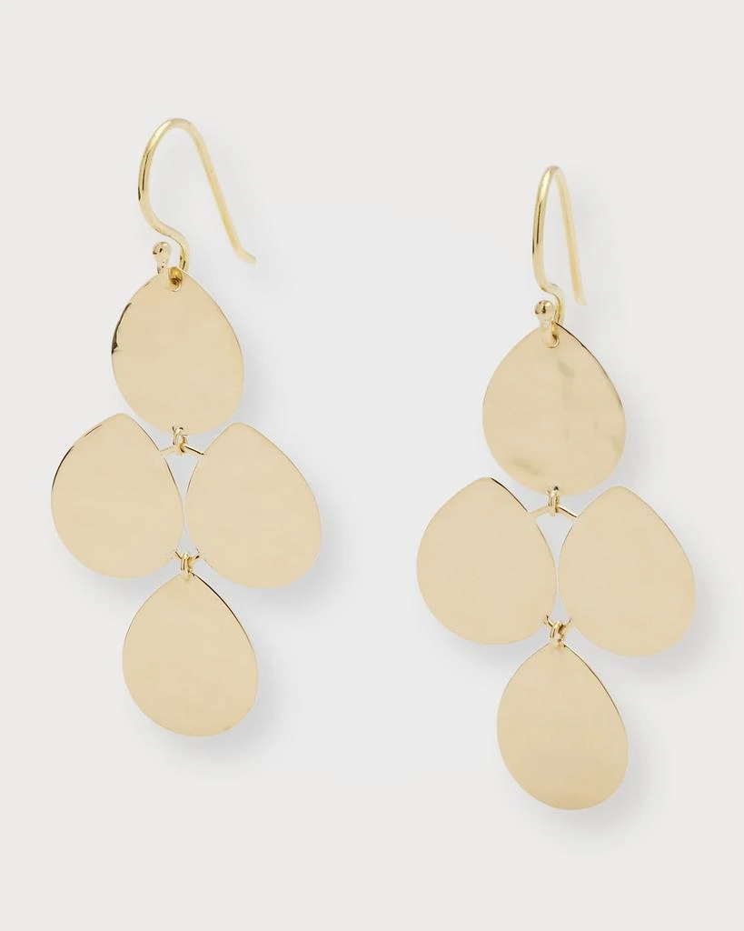 Ippolita Small Crinkle Cascade Earrings in 18K Gold