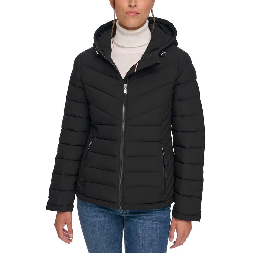 Tommy Hilfiger Women's Hooded Packable Puffer Coat 1