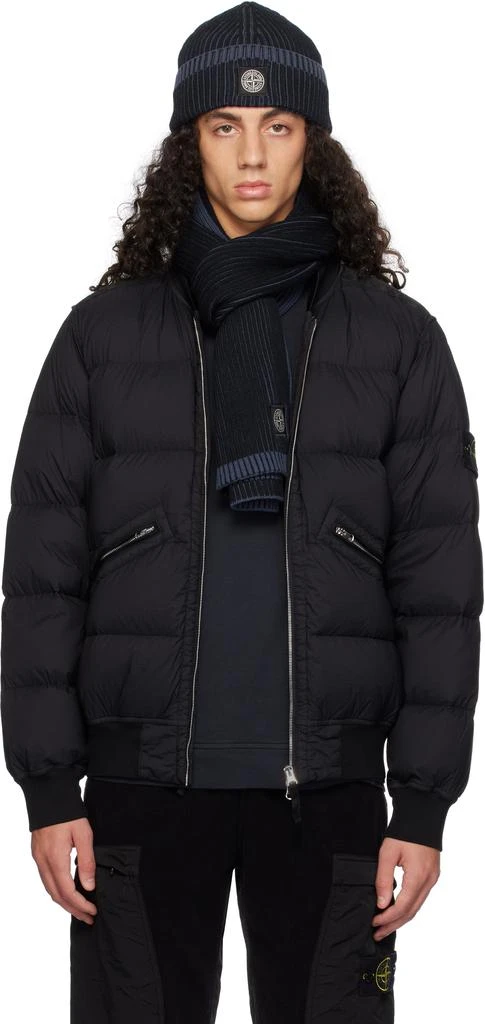 Stone Island Black Seamless Tunnel Nylon Down Jacket 1