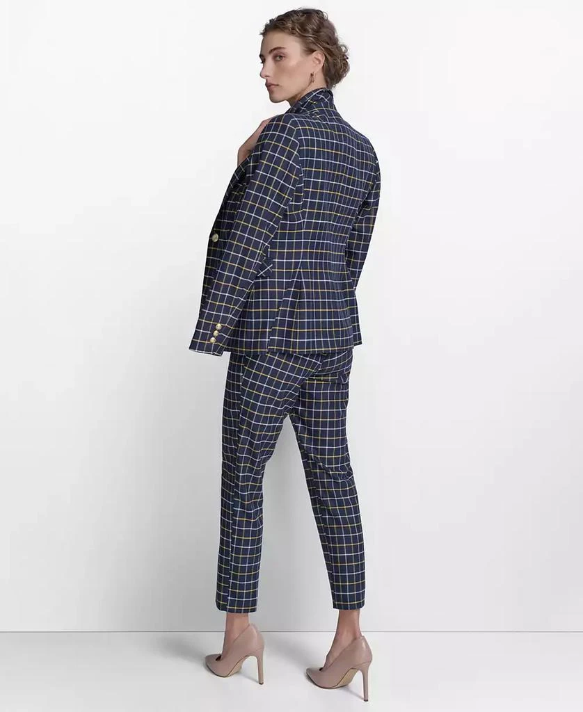 Tommy Hilfiger Women's Plaid-Print Slim-Fit Single-Button Blazer 4