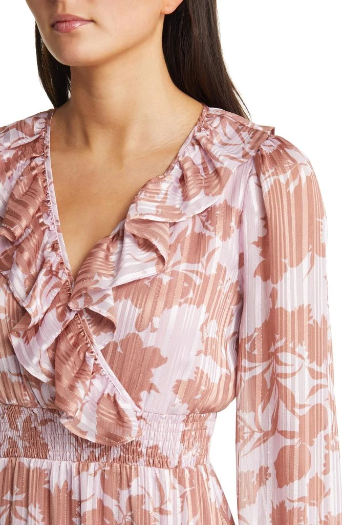 Lulus Exquisite Attention Floral Long Sleeve Maxi Dress 4