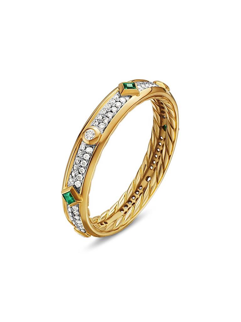 David Yurman Modern Renaissance Band Ring in 18K Yellow Gold