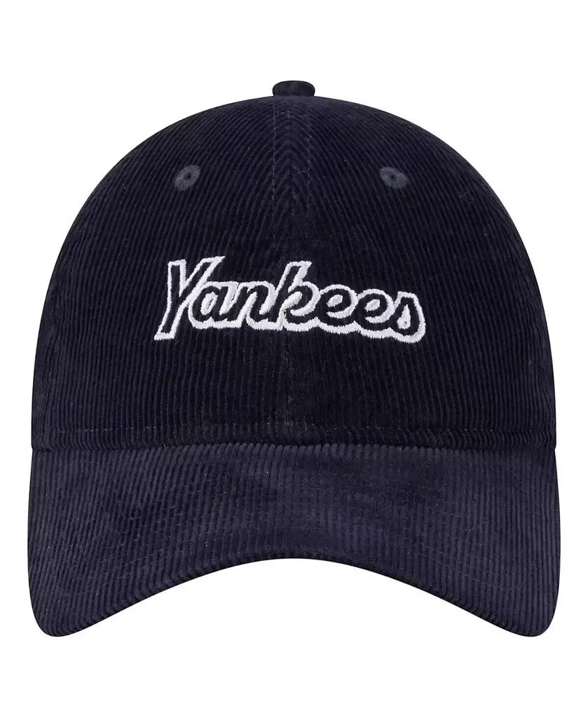 New Era Women's Navy New York Yankees Corduroy 9TWENTY Adjustable Hat 2