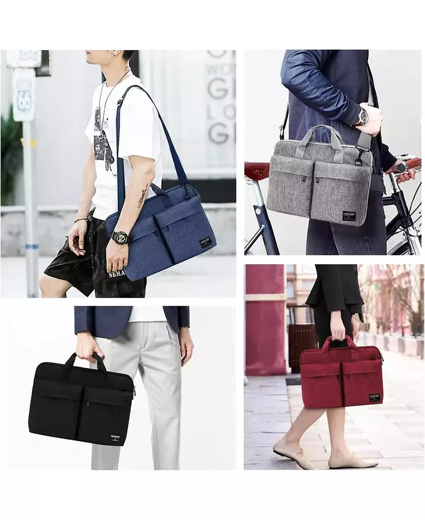 Acer 15.6 inch Laptop Shoulder Bag,Slim Shockproof Computer Sleeve Notebook Ultrabooks Carrying Case Handbag Cover Fit for Acer Asus Dell Lenovo HP Toshiba, Black 8