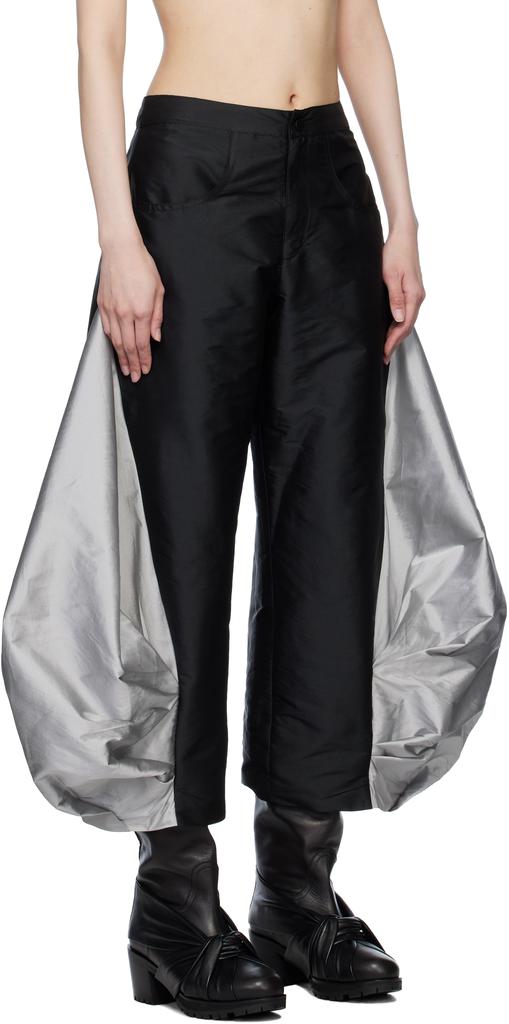 PAULA CANOVAS DEL VAS Black Boletus Trousers