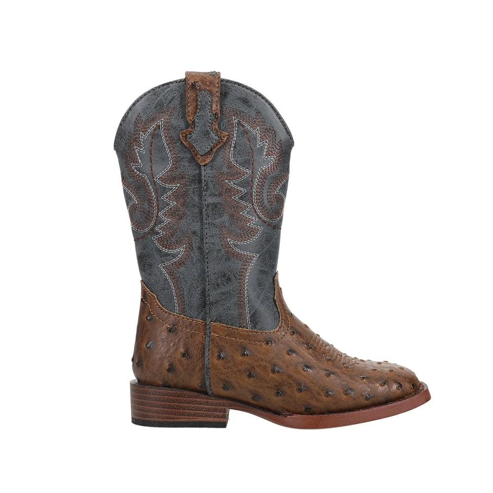 Roper Bumps Square Toe Cowboy Boots (Little Kid-Big Kid) 1