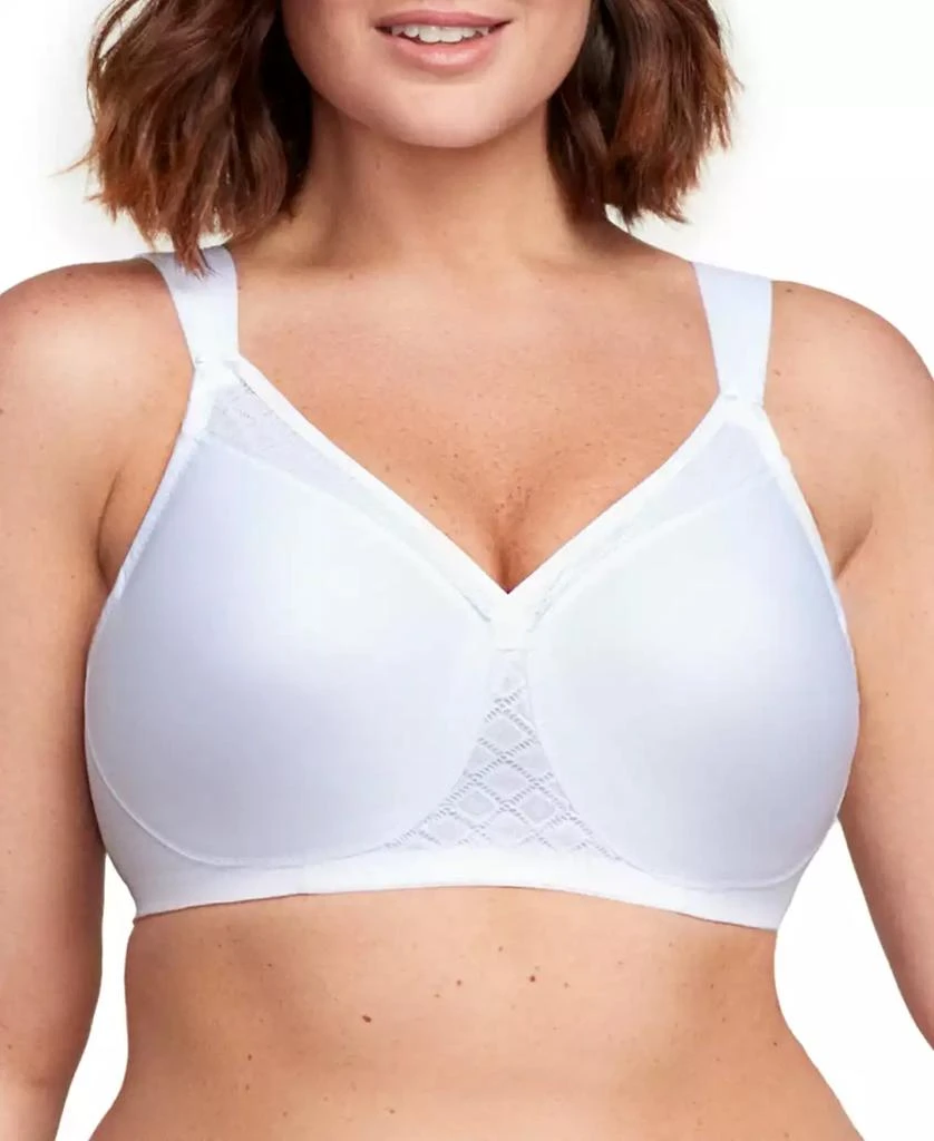 Glamorise Full Figure Plus Size MagicLift Wirefree T-Shirt Bra 1080 1