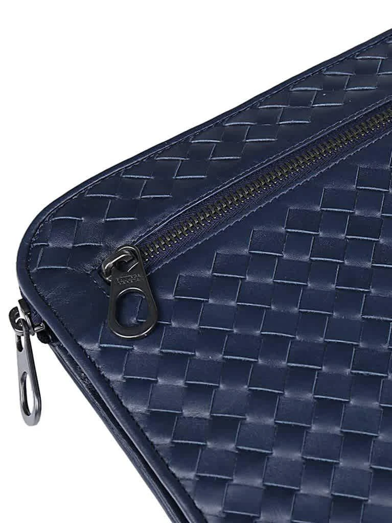 Bottega Veneta Bottega Veneta Mens Navy Intrecciato Document Case 3