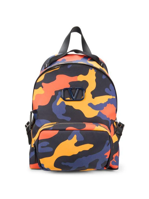 Valentino Camouflage Print Backpack 1