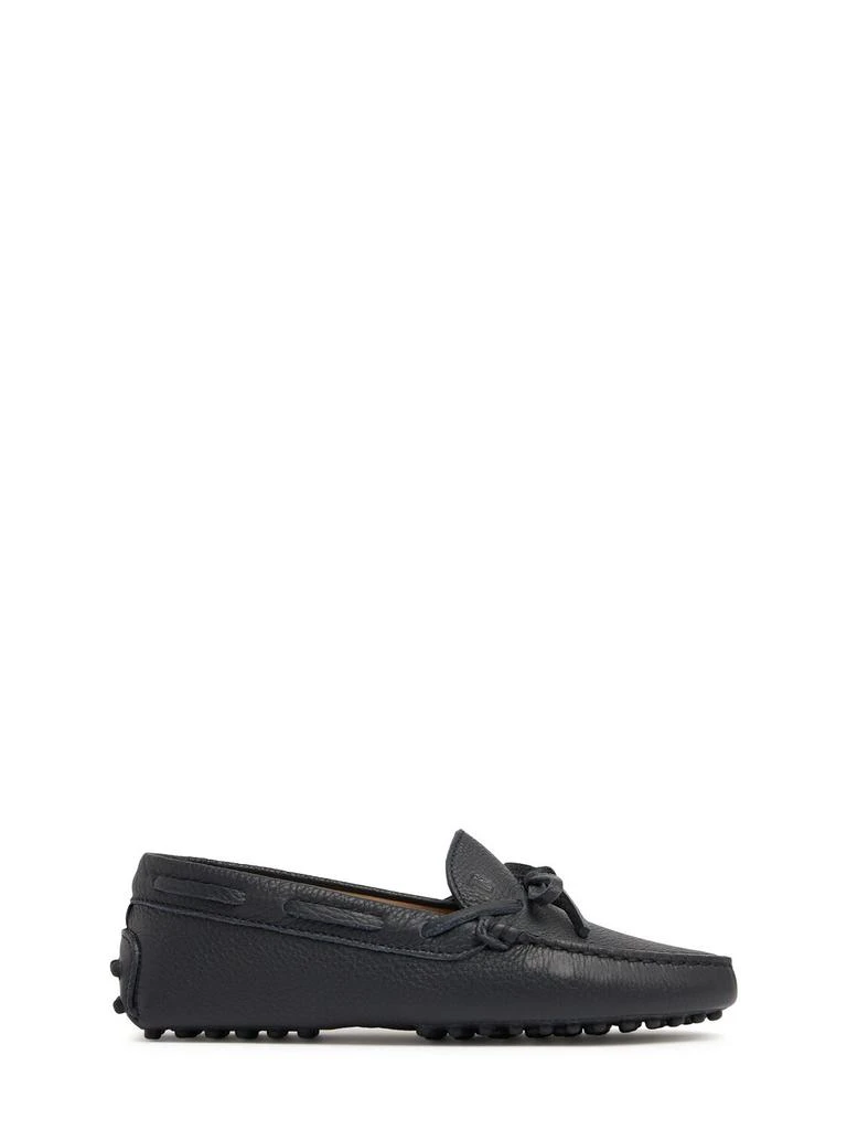 TOD'S JUNIOR Gommino Leather Loafers W/laces 1