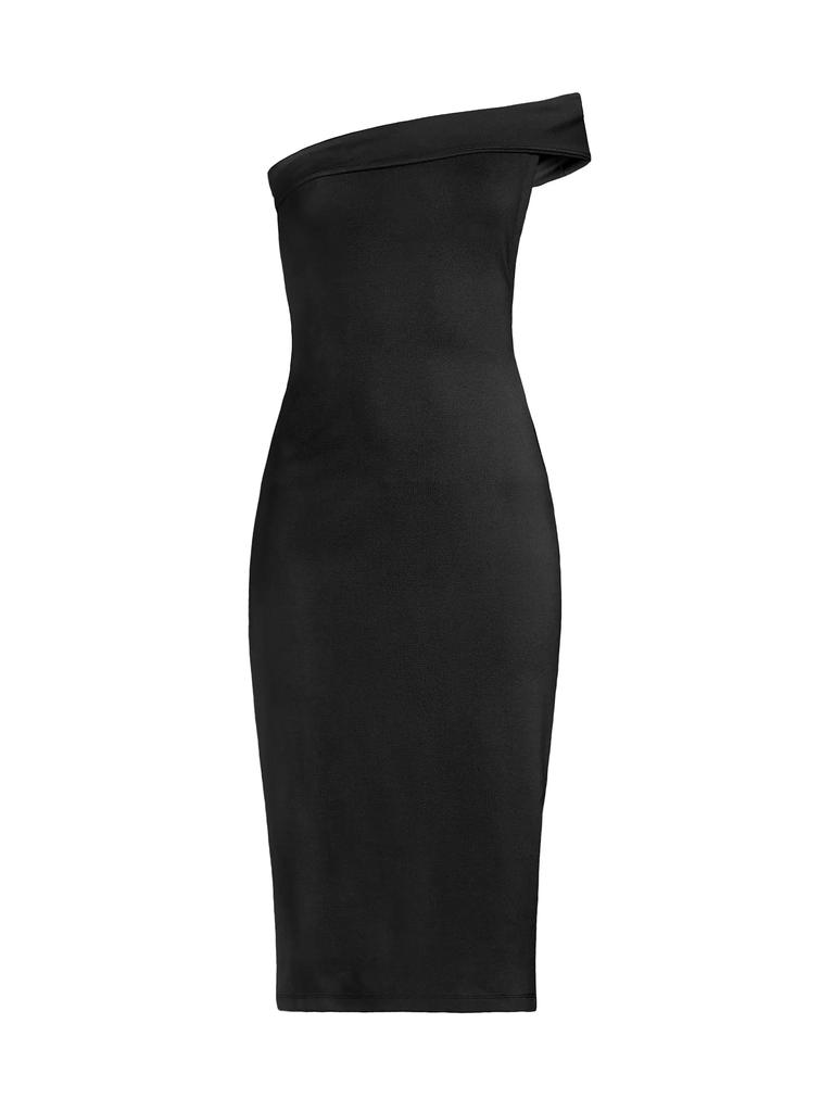 Victor Glemaud Off-the-Shoulder Open-Back Dress