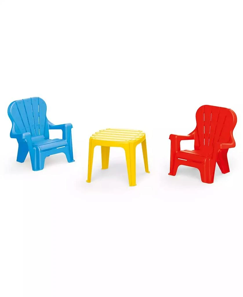 Diggin Active Dolu Toys Children's Plastic Table and Chairs Set, 3 Piece 1