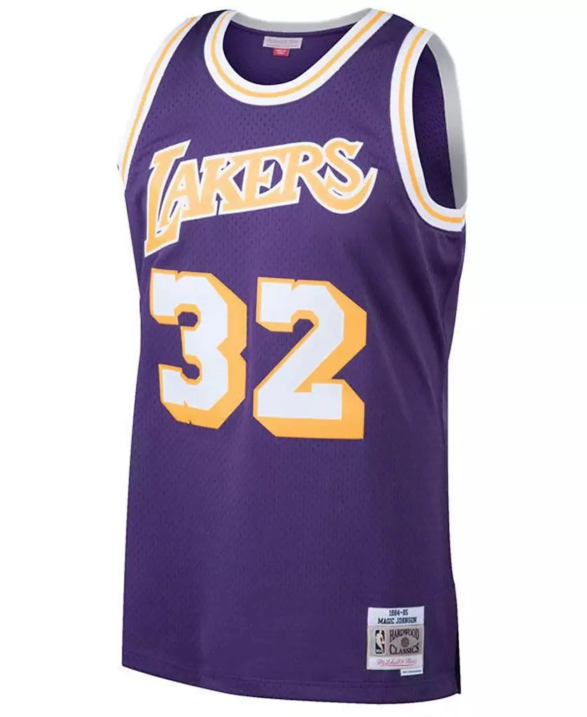 Mitchell and Ness Big Boys Magic Johnson Los Angeles Lakers Hardwood Classic Swingman Jersey 3