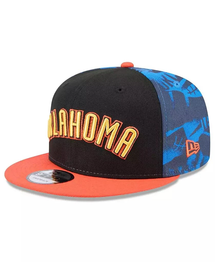 New Era Men's Black Oklahoma City Thunder 2024/25 City Edition 9FIFTY Snapback Hat 4