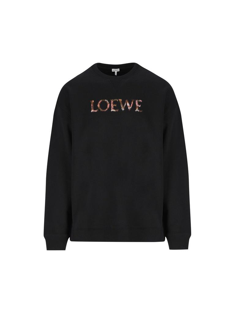 【LOEWE】 SWEATSHIRT WITH LOGO LOEWE Loewe x On - Logo Jersey Sweatshirt in Grey | endource