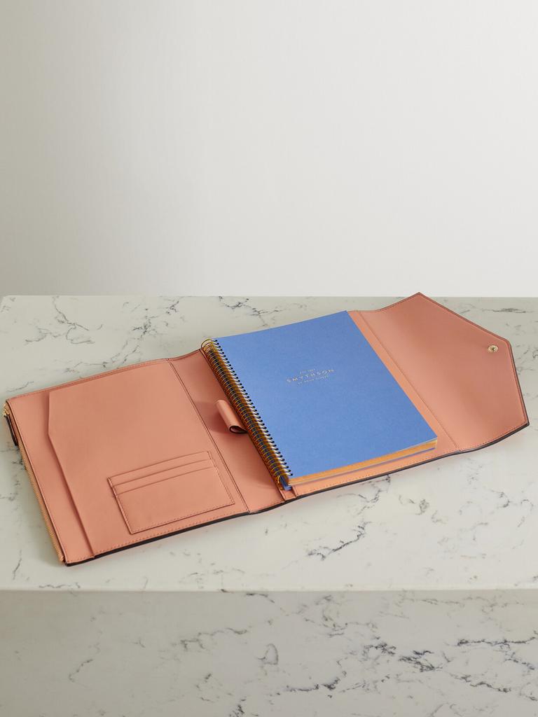 SMYTHSON Panama 纹理皮革文件夹