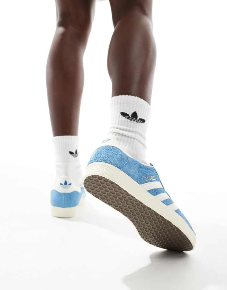 Adidas adidas Originals Gazelle trainers in light blue 3