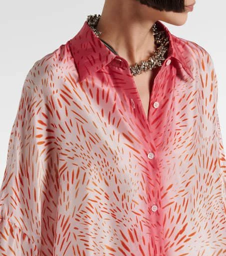 Dries Van Noten Printed silk shirt 4