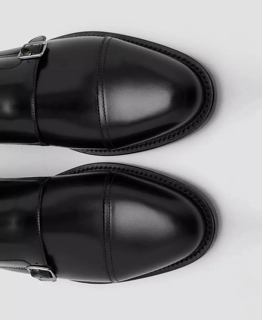 Mango Men's Double Buckle Leather Shoes 3
