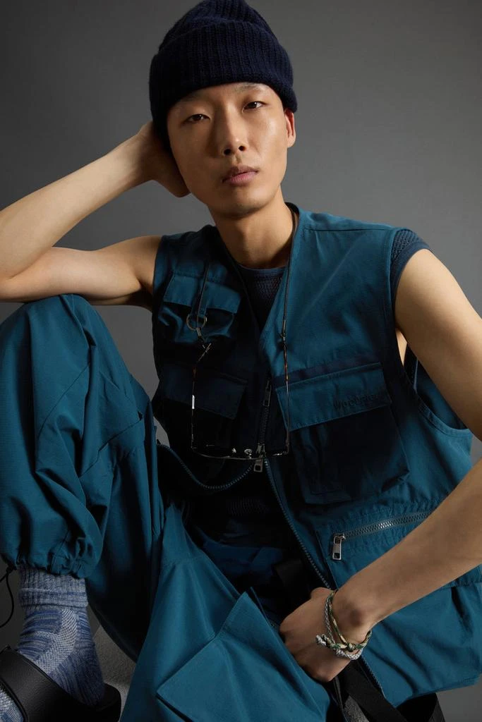 Woolrich Fishing Vest in Cotton- and Nylon-Blend Olmetex Ripstop by Todd Snyder - Unisex - Blue 4