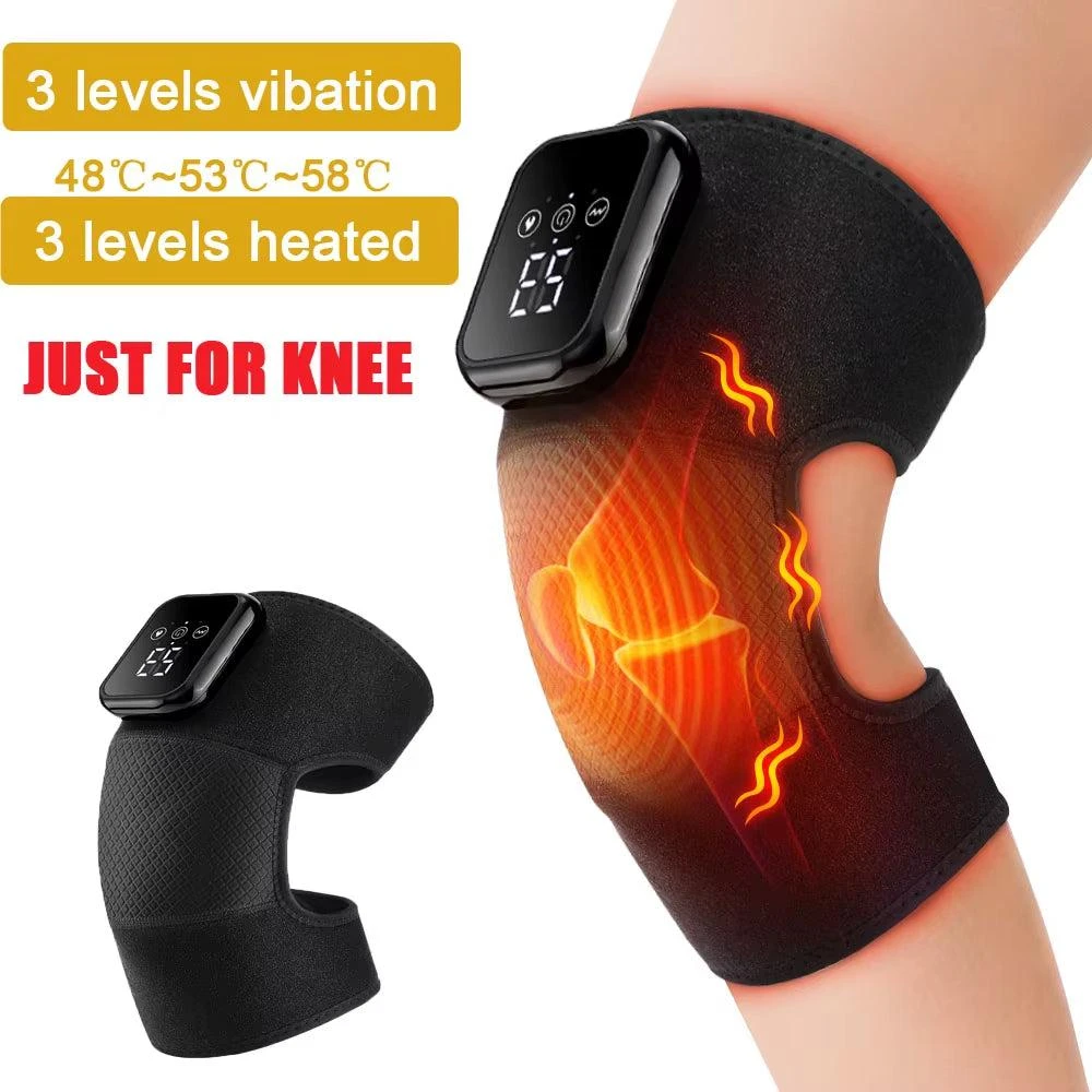 ERUULE Smart Heating Massage Pad for Knees, with Vibration and Hot Compress for Enhanced Blood Circulation and Muscle Relaxation - 1pc